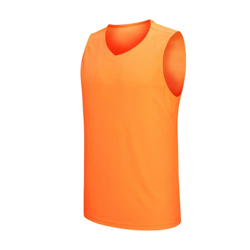 Cheap Mens Basketball Jersey breathable College Sport Team Basketball TShirt Sleeveless Training Vest Quick-Dry Tank Top Shirts - Цвет: 8002 orange