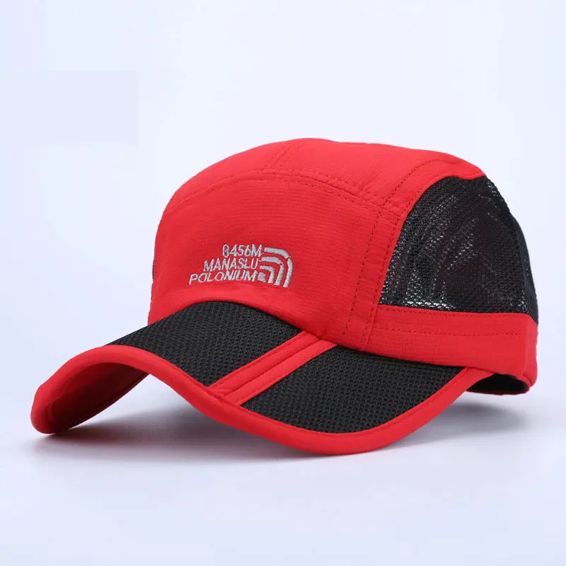 Moisture Wicking Baseball Caps Manaslu Outdoor Sunscreen Sports Net Hat