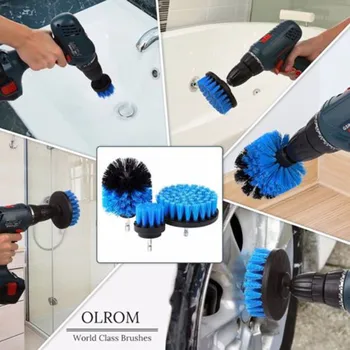

3Pcs Grout Power Scrubber Cleaning Brush Tub Cleaner Combo Tool Kit Save you time Designed for clean bathtub, grout, bathroom