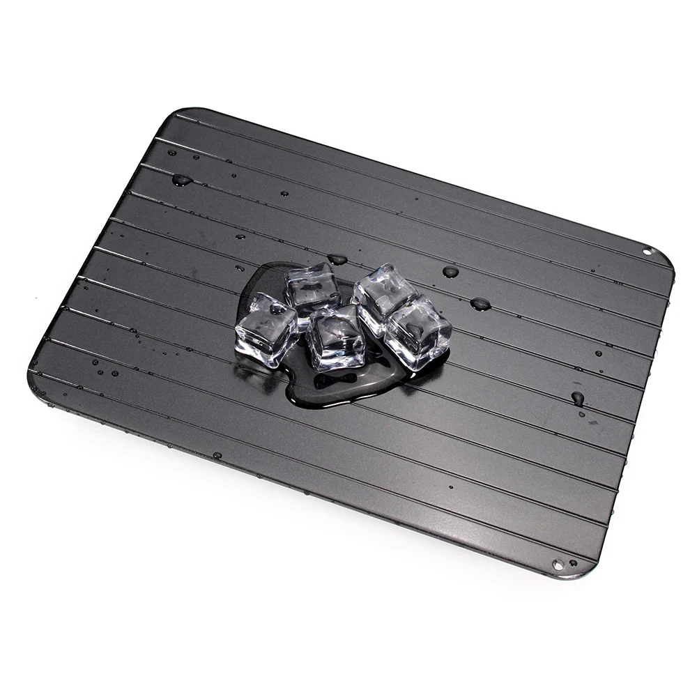 Fast Defrosting Meat Tray Frozen Food Meat Rapid Thawing Tray - Defrosting Board - food-safe aluminium - kitchen accessories Fast Defrosting Meat Tray Frozen Food Meat Rapid Thawing Tray - Defrosting Board - food-safe aluminium - kitchen accessories