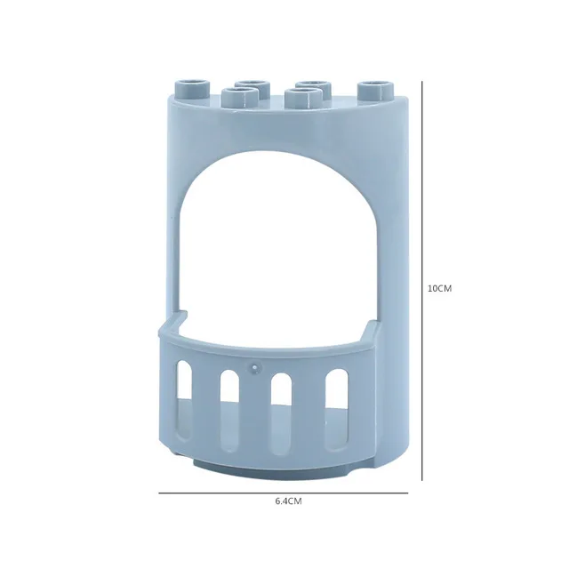 Diy Большие размеры строительные блоки домик-замок крыша окна двери аксессуары совместимы с дублированные игрушки для Дети Детские подарки - Цвет: Gray