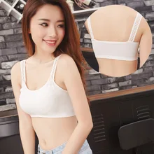 Широкополосный сексуальный тонкий красивый задний ремень обернутый грудь Женская пробирка Топ дышащий без стального кольца анти-легкое нижнее белье бюстгальтер