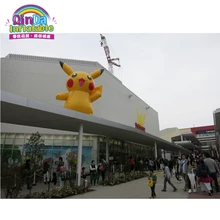 Inflatable pokemon cartoon character pikachu used for advertising outdoor