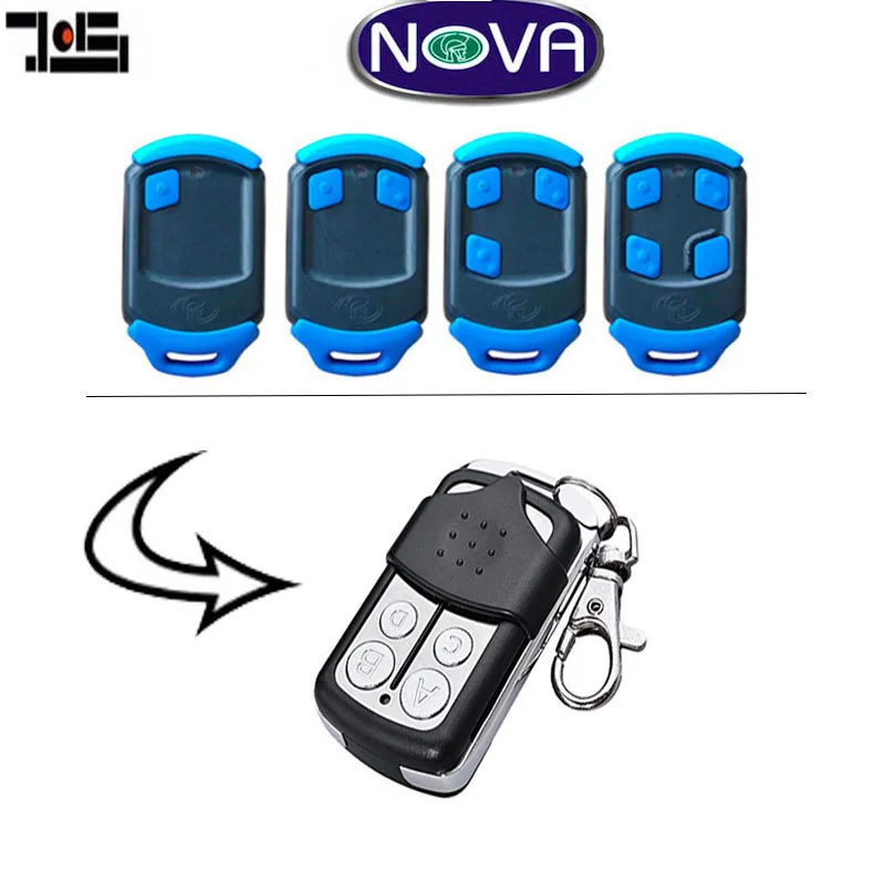 

4 channel remote for NOVA 433.92mhz garage door remote control replacement