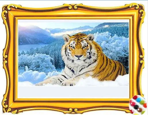 

Diy Diamond painting cross stitch animal drill cube tiger diamond sets unfinish decorative full diamond embroidery
