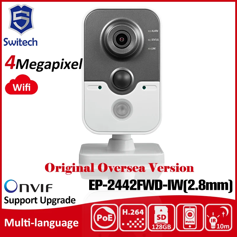 bilder für HIK DS-2CD2442FWD-IW (2,8mm) OEM Original Englisch Version Ip-kamera 4MP Unterstützung POE WIFI Mini Kamera Ip-kamera P2P Onvif bilder für HIK DS-2CD2442FWD-IW (2,8mm) OEM Original Englisch Version Ip-kamera 4MP Unterstützung POE WIFI Mini Kamera Ip-kamera P2P Onvif