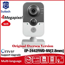 HIK DS 2CD2442FWD IW 2 8mm OEM Original English Version IP Camera 4MP Support POE WIFI