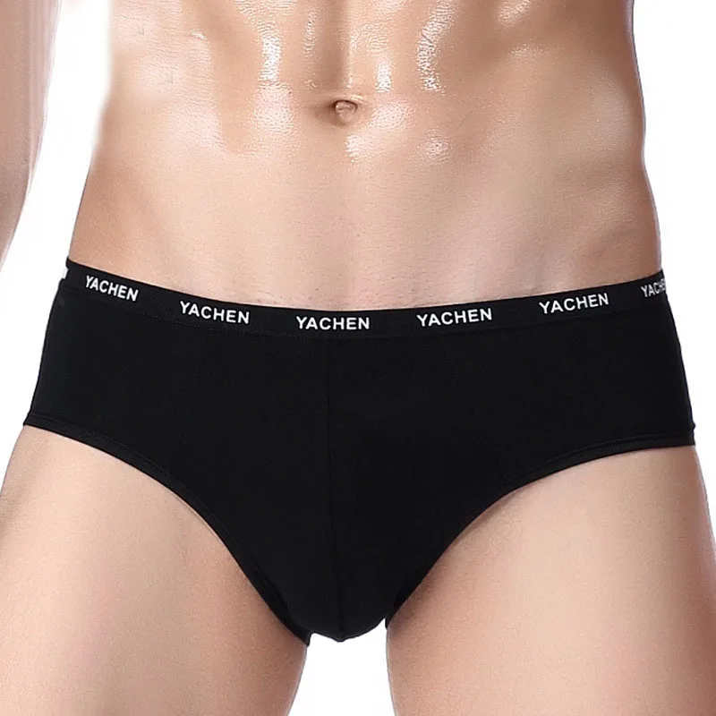 Hot Bamboo Fiber Men Breathable Underwear Sexy Comfortable Solid Briefs High Elasticity Male Underpants Cueca Calzoncillos mens underwear briefs Briefs