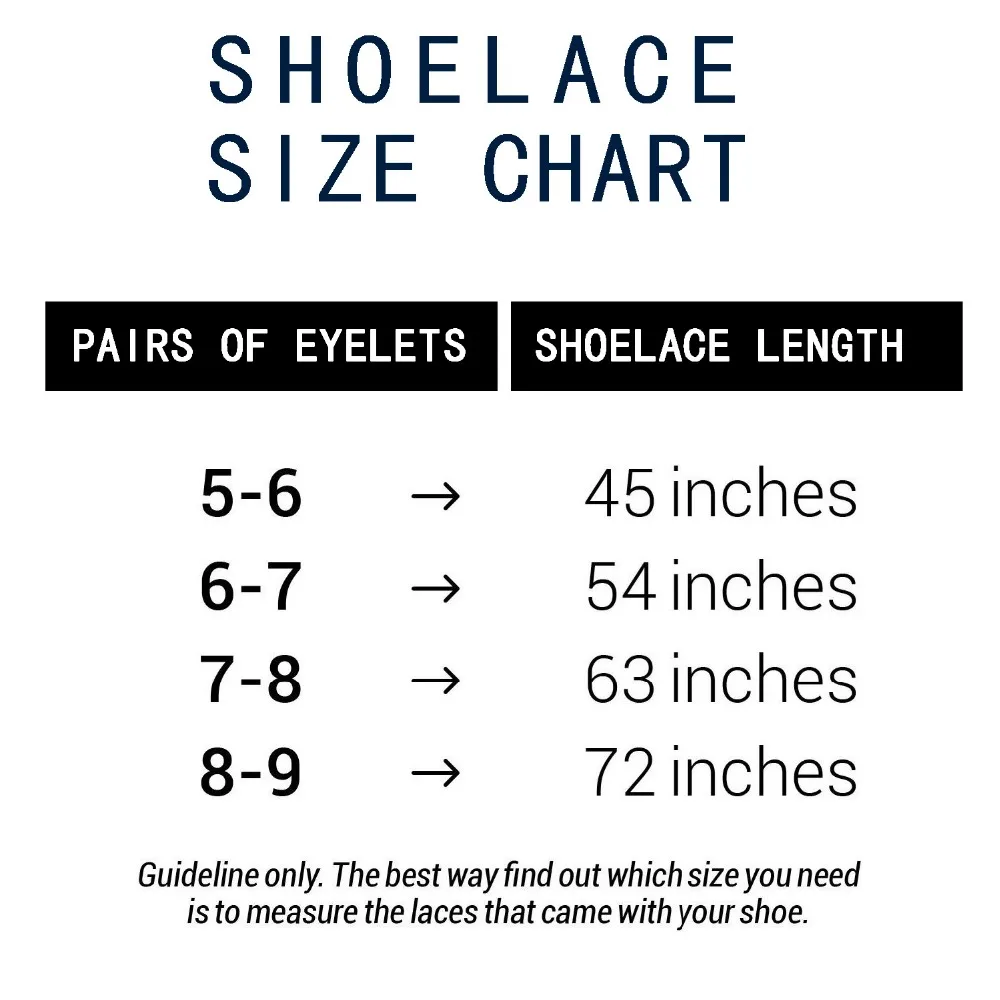 Shoelace Chart Sizes All About Shoes Chart Medium Source Yjrvfine 1 Pair Durable Tri Color Wide Flat Shoelaces Double Layer