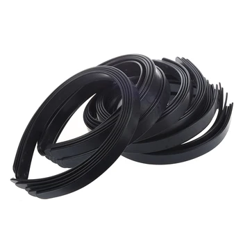 

New Practical Beautiful Superior 1/2" Black Plastic Hair Headband - 36 Pieces