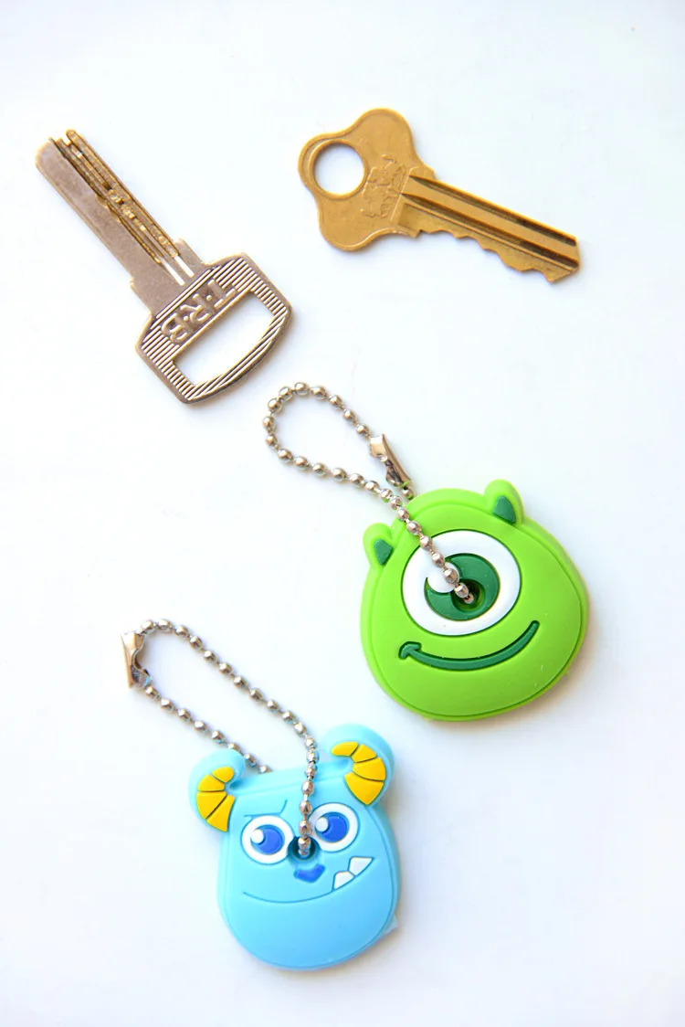 New Cartoon Silicone Protective Key Case Cover For Key Control Dust Cover Holder Organize Key Wallets Home Accessories Supplies