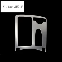Per Mercedes Benz W204 W212 Classe C E Classe E Coupé RHD LHD Interni Supporto di Tazza di Acqua copertura Autoadesivo Pannello Telaio Assetto Auto Styling