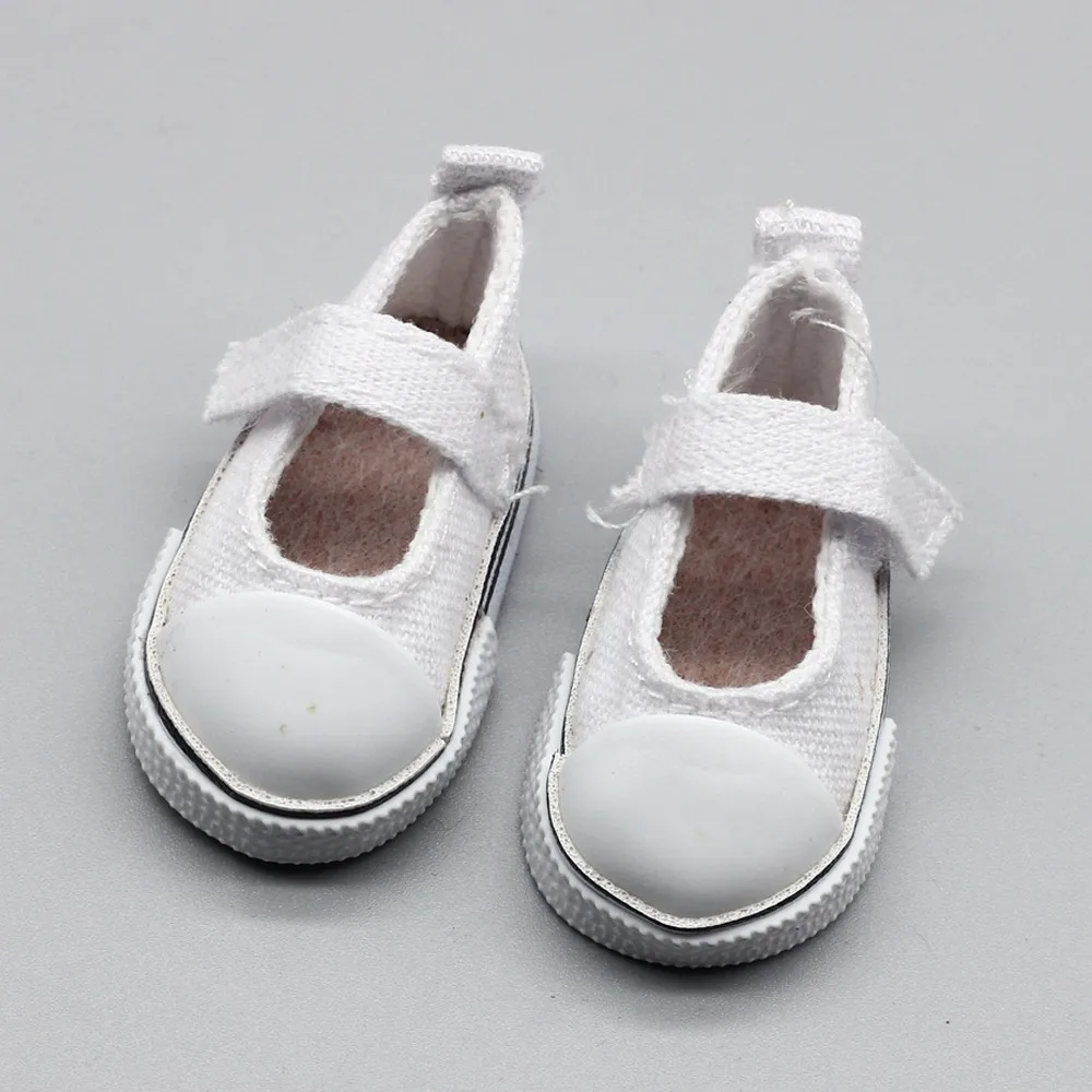 5cm Canvas Shoes For BJD Doll Fashion Mini Shoes Doll Shoes for Russian DIY handmade doll Doll Accessories (15)