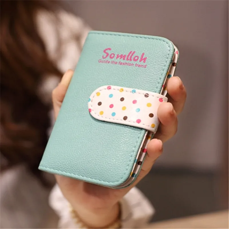 New Cute Polka Dot Credit Card Holder/Case card holder wallet Business
