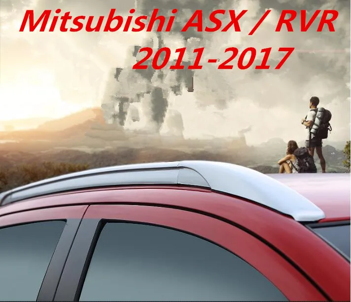جديد سيارة من سبيكة الألومنيوم حامل سقفي الأمتعة الأمتعة شريط ل ميتسوبيشي ASX/RVR 2011 2012 2013 2014 2015 2016 2017 بواسطة EMS