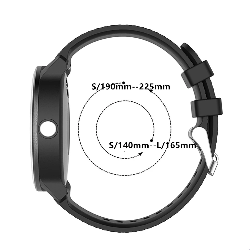 22 мм ремешок для часов Huawei watch gt Samsung Galaxy часы 46 Gear S3 frontier band Amazfit bip силиконовый