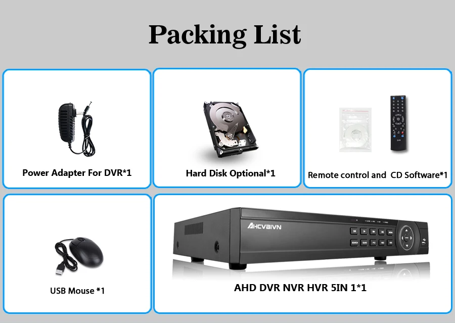 AHD DVR 16ch 1080P домашнее наблюдение 16 каналов 1080N CCTV видео рекордер HDMI NVR 2