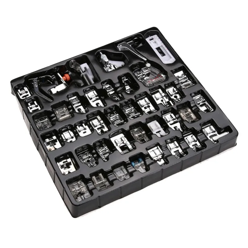42pcs Household Sewing Machine Presser Walking Foot Set Multi-function Sewing Accessories Suit For Many Sewing Machine For Mom   (2)