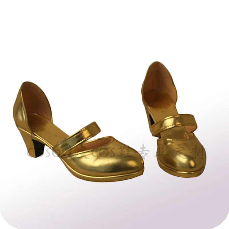 Горячее предложение, аниме, косплей обувь FGO Ereshkigal shoe Irkalla, Золотая обувь A