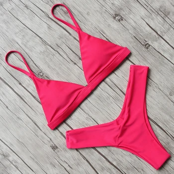 

Super Sexy Micro Bikini 2019 Sexy Swimwear Women Halter Bandage Swimsuit Female High Cut Thong Bikini Set Push Up Bathing Suit