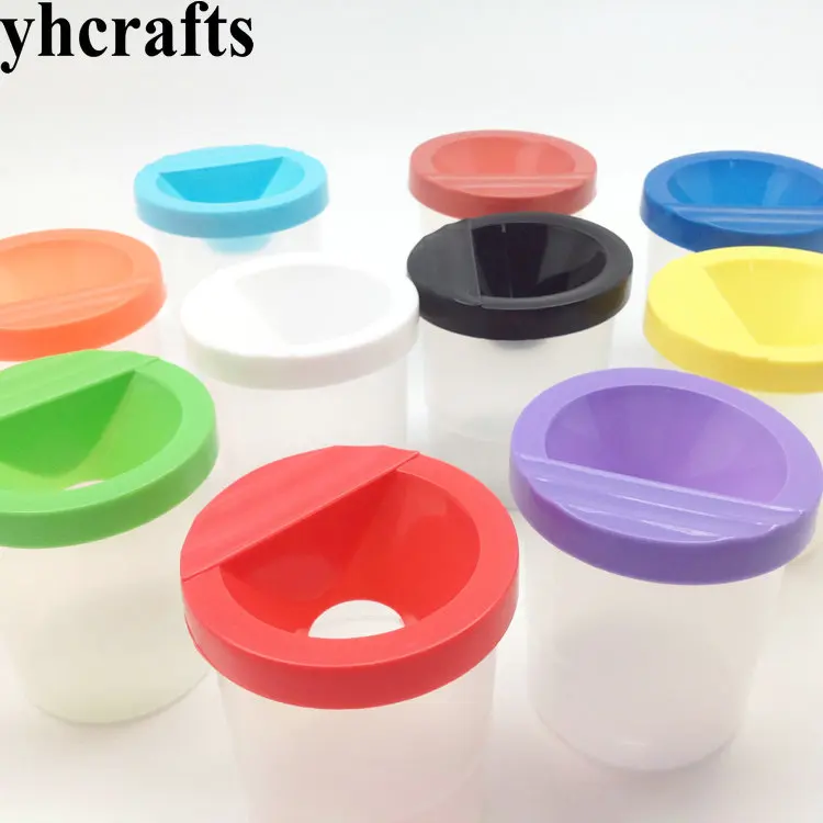 

6PCS/LOT,Colorful Brush cleaning pot Art tools Craft material Painting Supplies Drawing toys Kindergarten tools Wholesale OEM