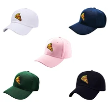 Спортивная одежда для улицы, Спортивная Кепка с вышивкой пиццы, хлопковая кепка, регулируемая задняя крышка, головной убор для женщин и мужчин