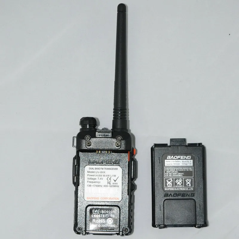 Walky Talky BAOFENG 8 Вт Двухдиапазонный портативный морских радио 8HX + антенна Baofeng NA-771 SMA-F VHF/UHF для BAOFENG UV-5R Walkie Talkie