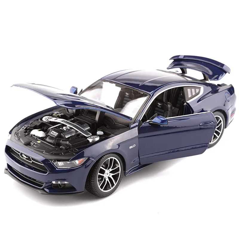 1:18 Масштаб Ford Mustang спортивная модель автомобиля имитация сплава Игрушечная с