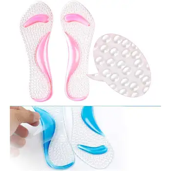 

1pair Soft Silicone foot pads Flatfoot orthopedic mat Arch Support Gel High Heel Cushion Pain Relief Non-Slip foot Massage Pads