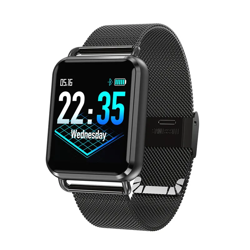 

Electronic Smart Watch Men Pedometer Stainless Steel/Silicone Band Functional Fitness Bracelet Sport Watches for Android Iphone
