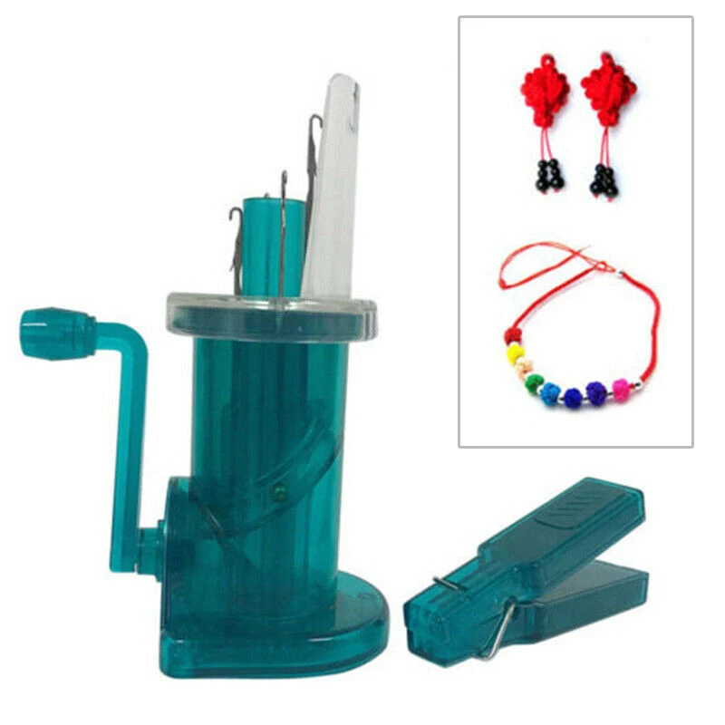 

Portable Plastic Hand Winding Machine Hand Knitting Machine Creative DIY Spool Knitter Wool Winder Craft Bracelet Weave Tools