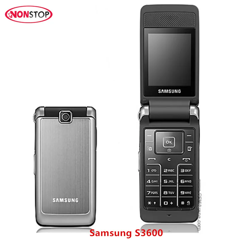 

S3600 Original Samsung S3600 Unlocked Mobile Phone 1.3MP Camera GSM 2G Flip Cell Phone Refurbished Phone hot sale cell phone
