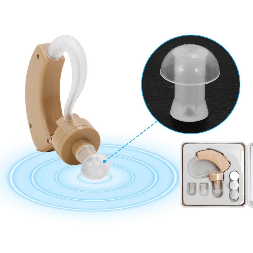 Слуховой аппарат для пожилых людей, Мини размер, невидимые слуховые аппараты для спины, регулируемый беспроводной усилитель звука для ушей, устройство