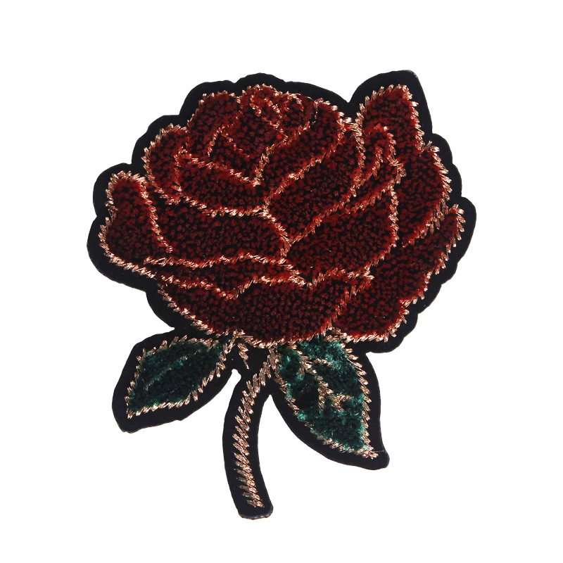 10piece fluff red rose embroidery iron on patches applique sticker lace 10piece fluff red rose embroidery iron on patches applique sticker lace