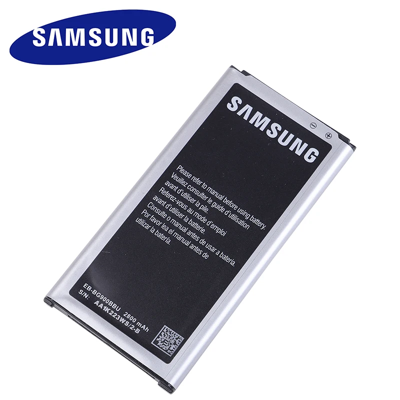 samsung S5 Аккумулятор для Galaxy S5 G900 G900S G900I G900F G900H 2800 мАч EB-BG900BBE с NFC запасной батареей