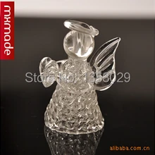 2 шт./лот Модные прозрачные подарки прозрачный Lucky ангел с сердцем Изделия из стекла на день рождения свадебные подарки оптом