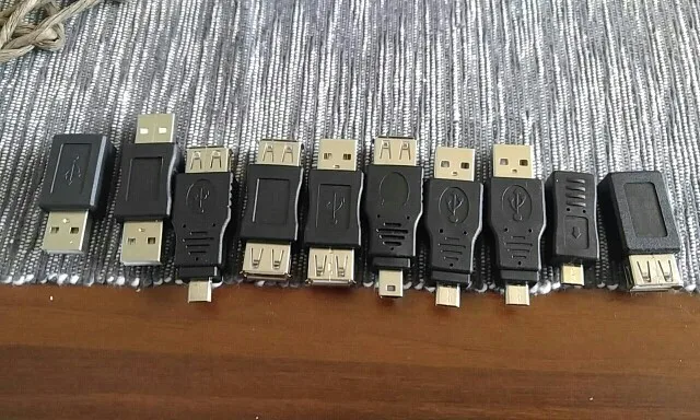 Высокое качество 10 шт. OTG 5pin F/M Mini Changer адаптер конвертер USB мужчин и женщин Micro USB адаптер USB гаджеты