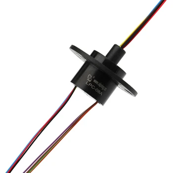 

Flange Type Slip Ring 8 Circuits Small Size 360 Degrees Rotation Low Torque And Considerable Speed For Cradle Head
