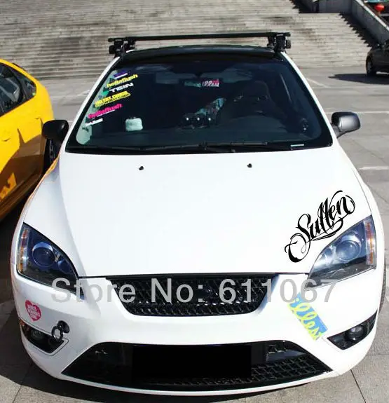 1PC "Sullen"Car Engine Hood Decal Stickers Racing Auto Reflective