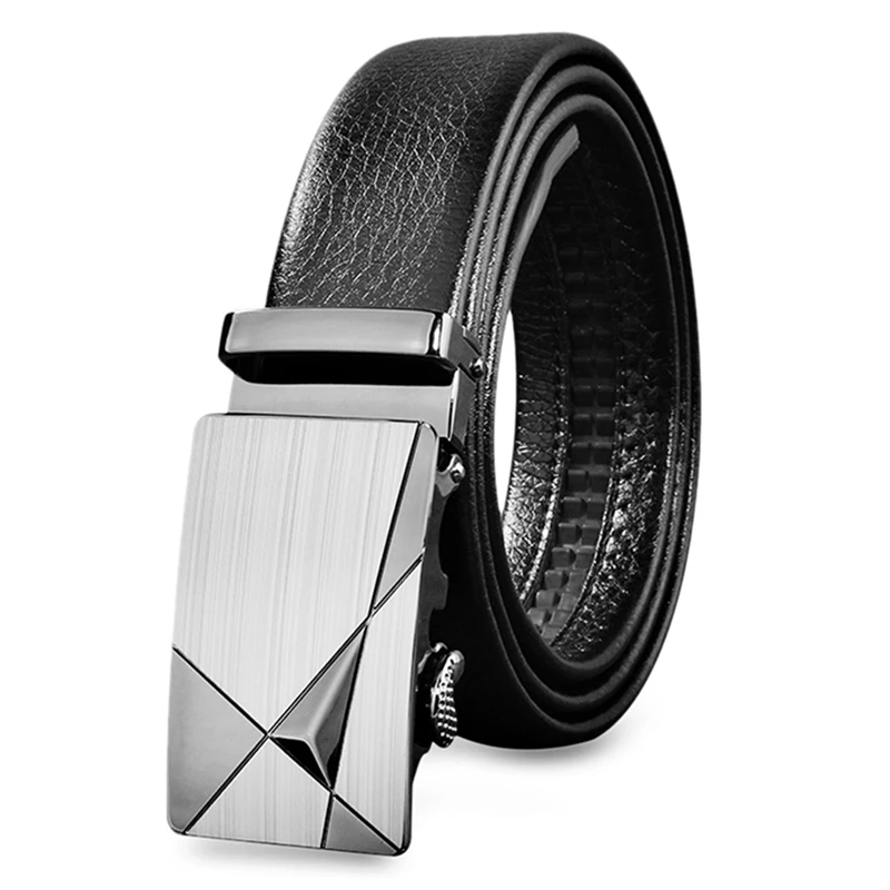 Men Belt Fashionable Luxury Cowskin Genuine Leather Automatic Buckle Belts Fashion Designer High-quality Mens | Аксессуары для