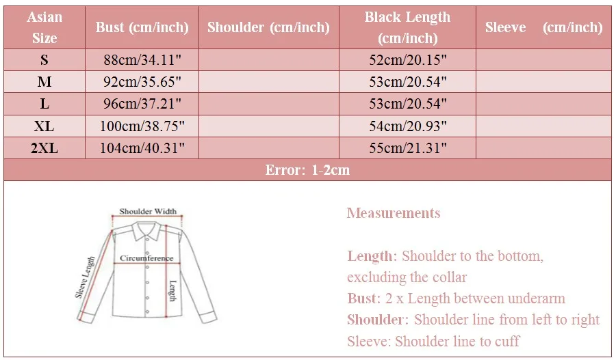 AO1060 Size