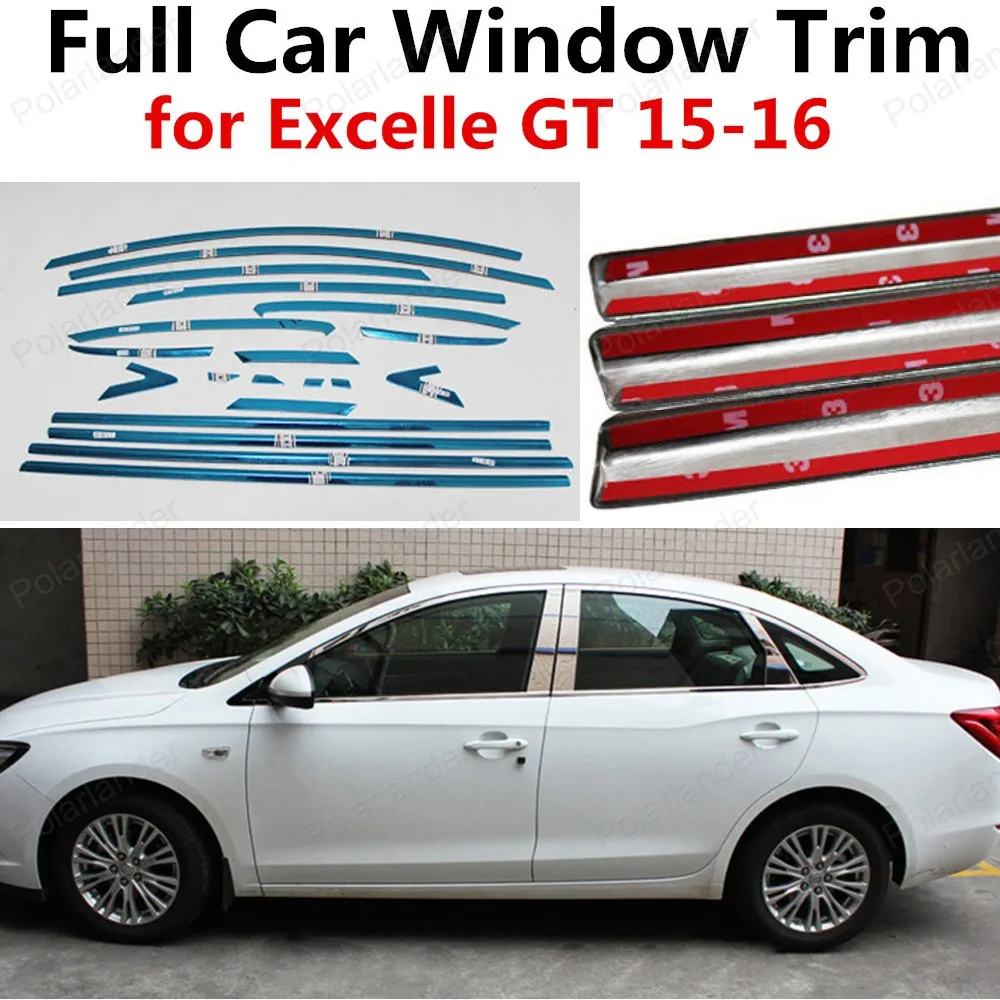 freeshipping stainless steel full window trim car styling dedicated car