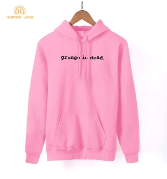 

HAMPSON LANQE Grunge Is Dead Rock Band Punk Style Women Hoodies 2020 Hot Sale Spring Autumn Sweatshirt Women's Hoodie Pullovers