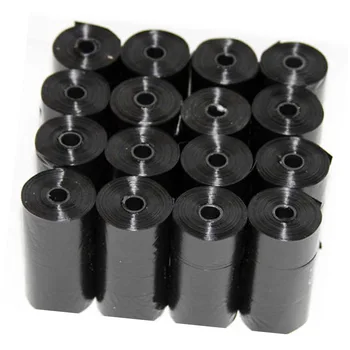 

20 Rolls Black Pet Poop Bags Cat Dog Puppy Waste Pick Up Clean Bag can CSV