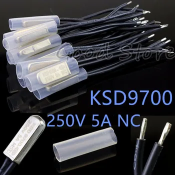 

1PCS NC KSD9700 250V 5A 40~155 Degree Bimetal Disc Temperature Switch Normal Close Closed Thermostat Thermal Protector