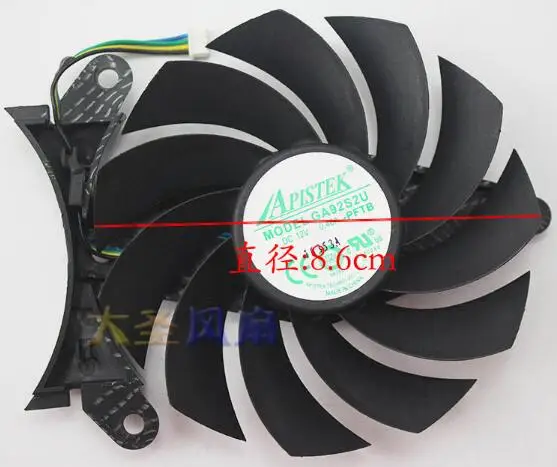 Оригинальный 4 линейный вентилятор для видеокарты ZOTAC GTX1080 GA92S2U 12 В 0 46 а диаметром