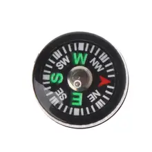 20 шт. 12 мм мини маленькая карманная Кнопка компасы для выживания для походов кемпинга на открытом воздухе