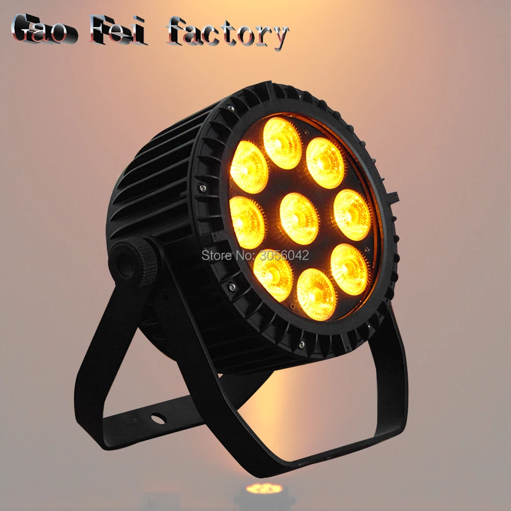 

6pcs/lot 9x18W RGBW UV 6in1 Led Par Light Waterproof Led Par Stage Light
