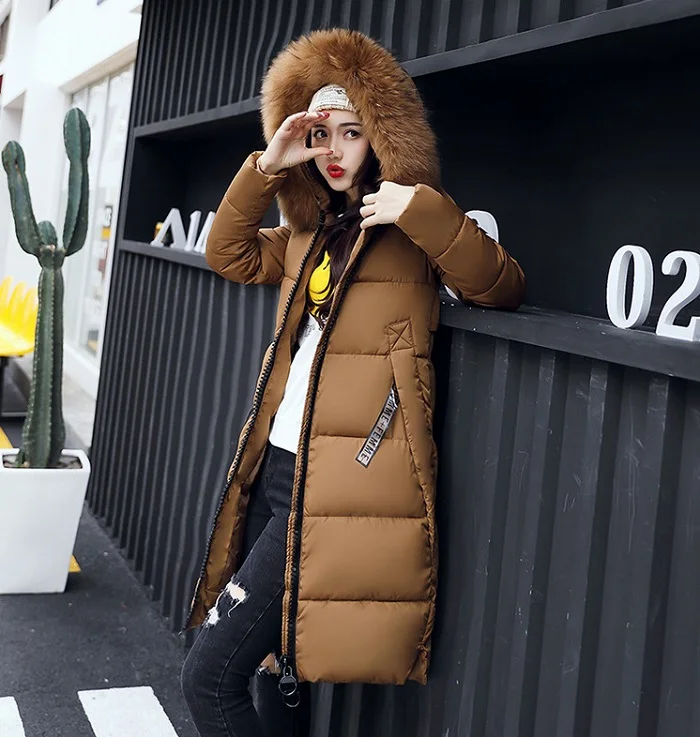 Winter Women Coat Jacket Warm High Quality Woman Jacket Winter Coat Hood Real  2017 New Winter Fashion+15 (2)