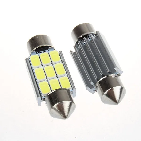 Супер яркий 9 светодиодный 5630 5730 SMD Festoon C5W CANBUS Авто купол для дверных замков карта светильник лампочка 12V 36 V/39/42 мм